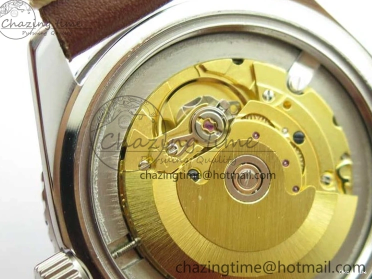 0115 Vintage Seamaster 300 Date T SS B12 Black Dial On Brown Leather Strap A2836 (Free Nylon Strap) WeatherProof 7911